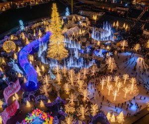 Enchant Christmas: Reindeer Games transforms Nationals Park into a sparkling winter wonderland. Photo courtesy of Enchant DC