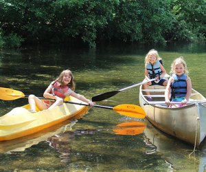 Boating is part of the fun at Sacajawea Day Camp in Monmouth County, run by the Girl Scouts of America.