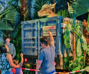 Come face-to-face with life-size dinosaurs at Jurassic World: The Exhibition. Photo courtesy of Jurassic World